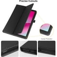 thumbnail image 4 of zukof Folio Stand Case for T-Mobile REVVL Tab 2 10.1 Inch Tablet 2025 - Lightweight Folding Slim PU Leather Protective Cover (Black), 4 of 5