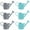 Assorted Color, variant on Monyance watering can small Fairy Garden Watering Can Miniatures (6pcs) for Crafts & Decor(3.15X1.89X1.38Inches)