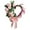14 Inch, variant on DAMAI Heart Shaped Rose Wreath,14 in Pink Valentine’s Day Floral Wreath with Ribbons, Artificial Flower Wreath for Valentine's Day, Heart-Shaped Garland Wreaths for Front Door