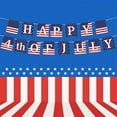 thumbnail image 6 of SLYNSHome American Flag Banner Patriotic Party Supplies 4th of July Decorations Independence Day Tableware for Memorial Day,Veterans, 6 of 7