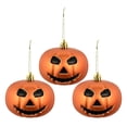 thumbnail image 3 of Decoraciones de calabaza colgantes para Halloween, suministros para fiestas, accesorios, adornos de bolas para interiores, Festival de vacaciones naranja mate, 3 of 8