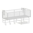 thumbnail image 1 of Estante de noche, cesta de almacenamiento para literas, organizador que ahorra espacio para la oficina y el hogar. Blanco B, 1 of 9