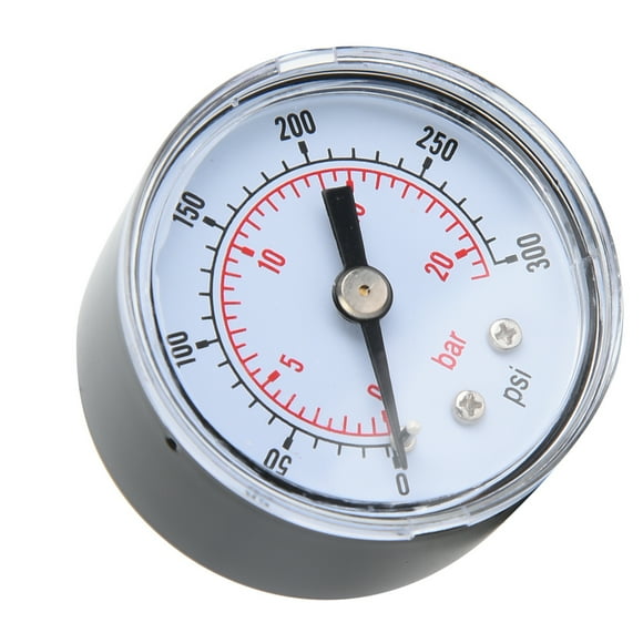 Water Pressure Gauge Air Manometer 1 Pressure Gauge 1/8" BSPT Thread For Water For Air For Oil
