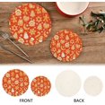 thumbnail image 4 of SKYSONIC 2Pcs Trivet Pot Holder, Christmas Gingerbread Round Woven Potholders Set Cotton Braided Hot Pads Coasters Table Mats for Cooking and Baking, 4 of 7