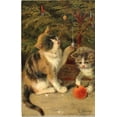 thumbnail image 2 of Vintage Apple Collection 22x32 White Modern Wood Framed Museum Art Print Titled - Kitty Cats, 2 of 4