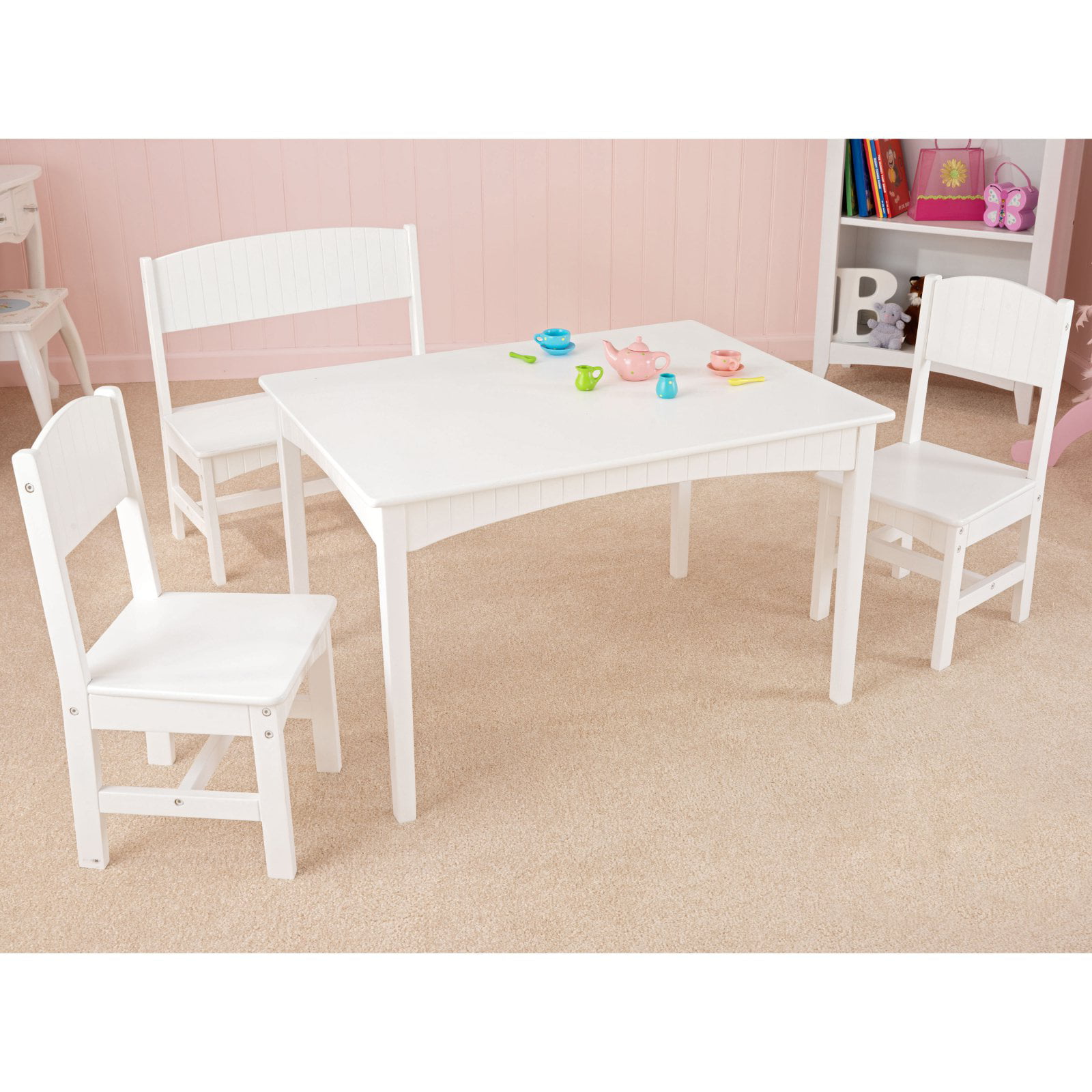 kidkraft nantucket table with bench and chairs