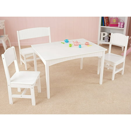 KidKraft Nantucket Table with Bench & Two Chairs - 26110