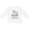 thumbnail image 3 of Inktastic My Noni Loves me to the Moon and Back Elephant Family Boys or Girls Long Sleeve Toddler T-Shirt, 3 of 5