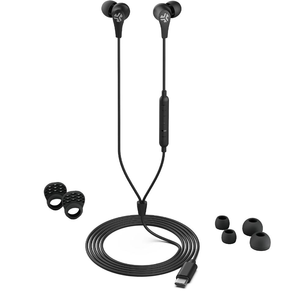 JLab JBuds Pro Wired In-Ear Earbuds, Black photo 2