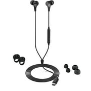 JLab JBuds Pro Wired In-Ear Earbuds, Black