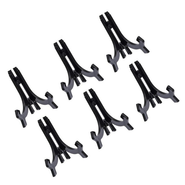 6 Pcs Chevalets en Plastique Supports de Plaque Présentoir Cadre Photo Support de Livre Piédestal