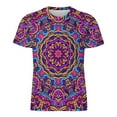 thumbnail image 4 of T Shirt For Men Vintage Ethnic T-Shirt Men Colorful Tribal Print Classic T-Shirts Premium Trending T, 4 of 7