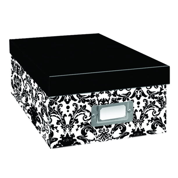 Caja de almacenamiento Pioneer para álbumes de fotos, diseño pesado de damasco