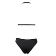 thumbnail image 5 of Gibobby Lencería sexy de mujer tanga Día de San Valentín Vendaje Bustier Top Sujetador de encaje Sheer Mujeres Sin relleno Crop Rainbow Bralette(Negro, G), 5 of 5