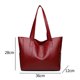 thumbnail image 5 of Btafrte Bolso Hombro Informal Gran Capacidad para Mujer Bolsos Con Asa Superior PU Sólido (rojo), 5 of 9