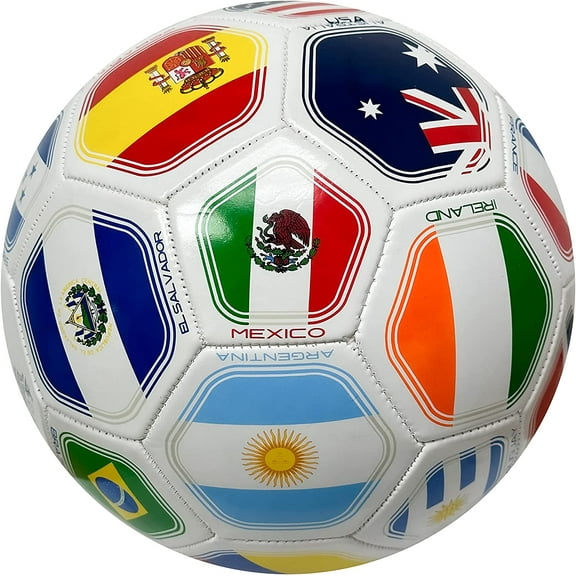 Country Flags Soccer Ball Size 3, World Club National Teams, Flag Soccer Ball Size 3 World Cup Ball