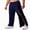 Navy Blue, variant on Mens Tear Away Pants After Hip Knee Surgery Breakaway Pants for Elderly Bedridden Tearaway Sweatpants with Pockets