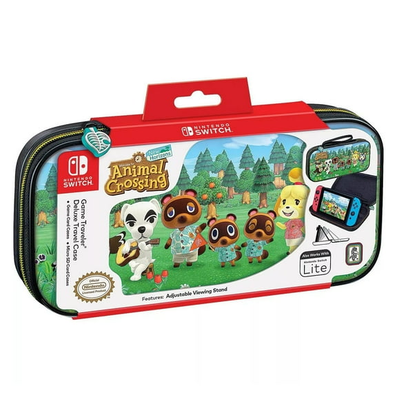 RDS Industries - Animal Crossing: New Horizon, Nintendo Switch, Video Game Traveler Deluxe, Video Game Carrying Case