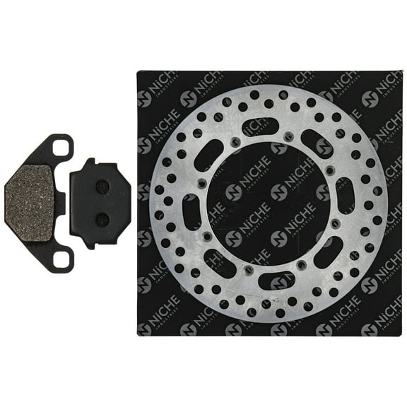 Niche Front Left Brake Rotor Pad Semi Metallic Kit for Kawasaki 43082-1063 ATV MK1006744