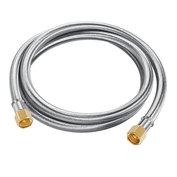 6 Feet Propane Hose Extension, Braided 3/8" Propane Extension Gas Line, 6ft Flexible LP Gas Line