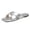 Silver, variant on Clearence Women's Open Square Toe Summer Sandals Wide Fit Flat Sole Breathable Lightweight Slippers Non-Slip Design for Indoor Outdoor Casual Wear
