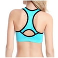 thumbnail image 3 of Zpanxa Bras for Women Seamless Stretch Sport Bra Padded Fitness Tank Tops Workout Gym Yoga Vest Womens Bras Sports Bra Sky Blue XXL, 3 of 8
