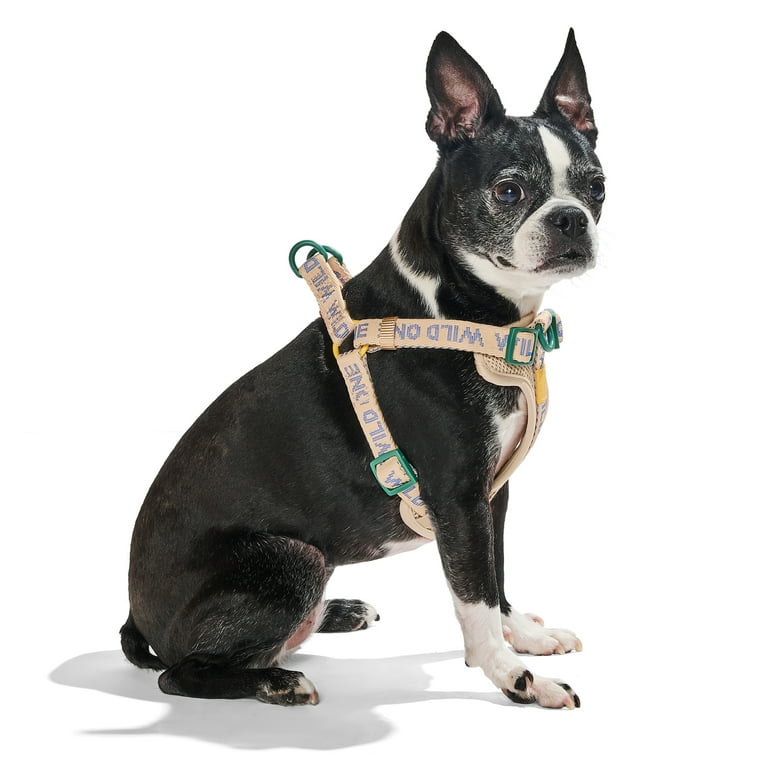 Wild One Adjustable Cushioned Step-In Dog Harness, Retro Tan
