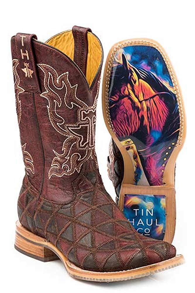 Colorful Horse Sole, Brown 