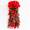 red, variant on Bxaolu Artificial Hanging Flowers, Fake Plastic Faux Hanging Plants Chlorophytum Vines for Indoor Outdoor Garden Porch Eave Wedding Wall Décor (Pink)
