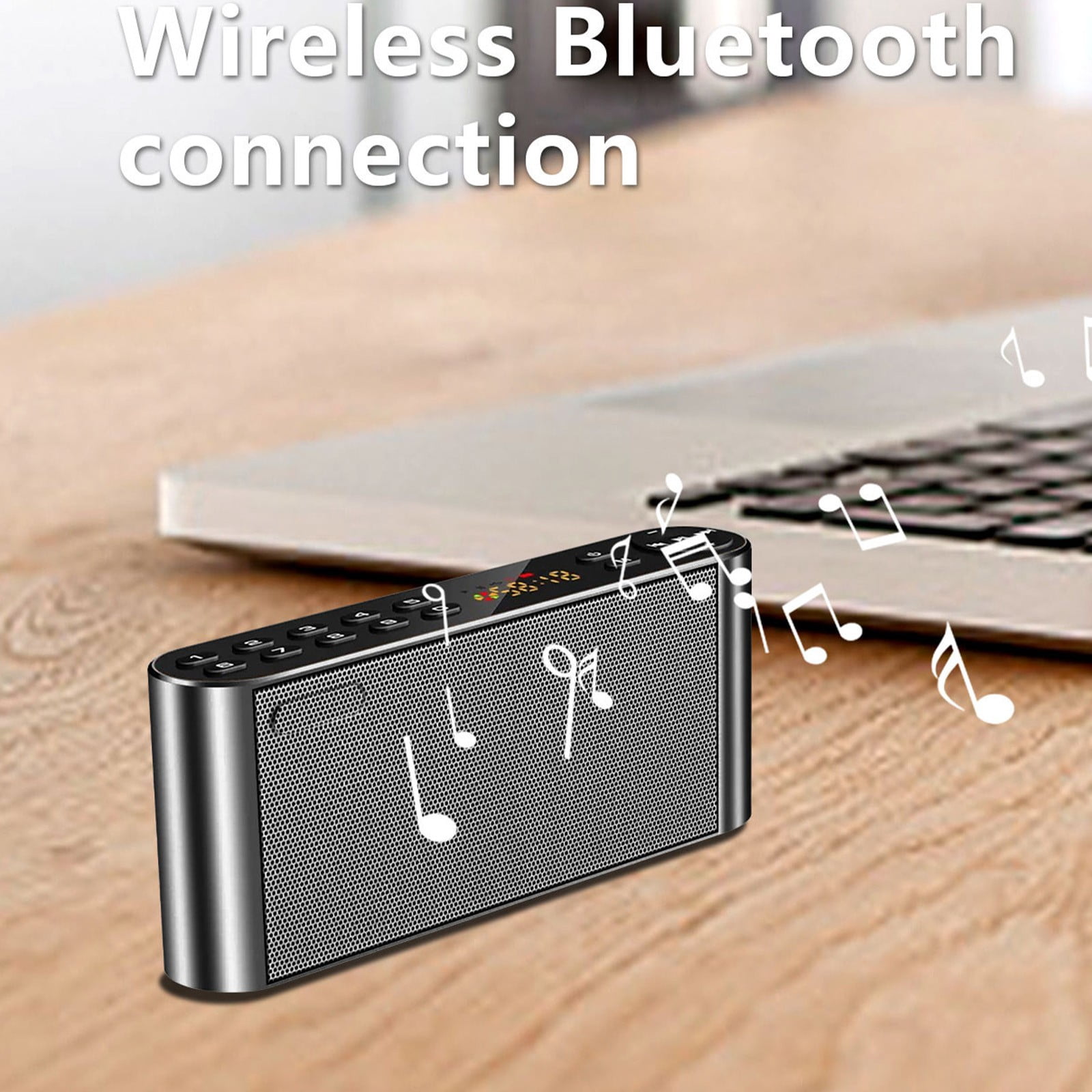YZEGDCH Wireless Smart Speaker with Bluetooth Water Resistant Outdoor Wireless Party Speaker Colorful LED Lights Party Speaker for Home Shower Outdoors Travel
