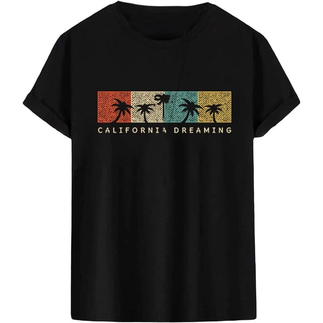 playera de manga corta con cuello redondo y estampado de oso para hombre Negro E M Negro E M Xishao ropa