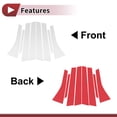 thumbnail image 3 of Unique Bargains 8 Pc Car Door Pillar Window Trim for Honda Stream RN6-RN9 2007-2014 Silver Tone, 3 of 6