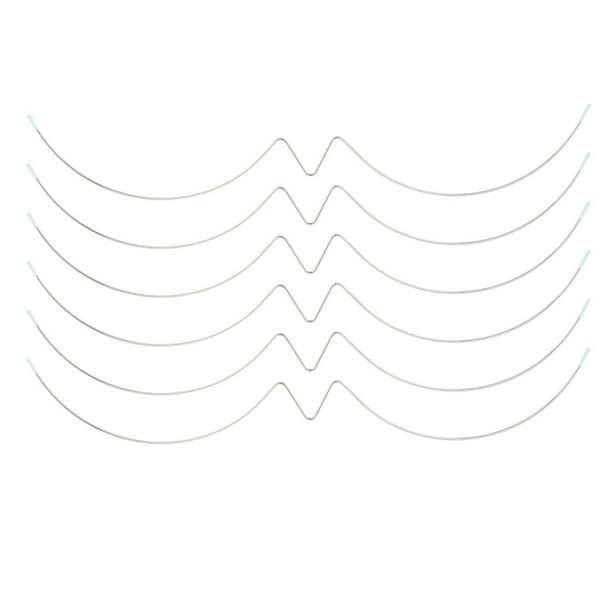 6 piezas de en forma aros de repuesto de acero inoxidable para DIY L jinwen sujetador con aros Walmart en linea
