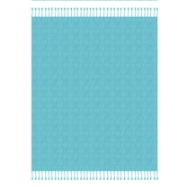 Ox Bay Angel Blue Cotton Throw, , Standard Throw