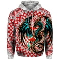 thumbnail image 5 of Sudadera con capucha informal para hombre, ropa de otoño Y2k, sudadera con capucha con estampado de dragón volador elegante y genial, sudadera con capucha de ajuste holgado, ropa con capucha, 5 of 5