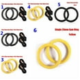 thumbnail image 6 of Portable Sport Exercise Birch Home Fitness Wooden Gymnastic Rings Training Strength with Straps 6, 6 of 8
