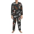 thumbnail image 4 of Bingfone Men'S Pajama Set 2 Piece Loungewear Pjs, Long Sleeve With Pajama Pants-Japanese Sushi Hashi, 4 of 9
