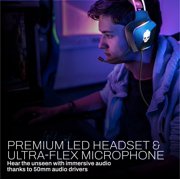 GAMEPUNK 6-Piece Codebreakers Gaming PC Accessories Bundle with Keyboard, Mouse, Headset, and More