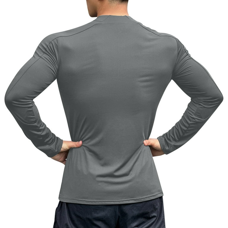 VSSSJ Men's Cycling Shirt 1/4 Zipper Round Neck Long Sleeve