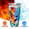 thumbnail image 6 of Rocae Dog Underwater Adventure for 20 Ounces Stainless Steel Insulted Tumbler Car Cup Drink Mug Inspirational Graduate Present-Straw Two-piece Set, 6 of 8