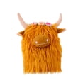 thumbnail image 3 of Vaca de las Tierras Altas de Peluche, Juguete de Vaca Peluda, Exhibición de Arte Moderno Creativo, Ganado de las Tierras Altas Amarillo, 3 of 9