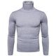 thumbnail image 1 of Suéter de cuello alto para hombre Suéter ajustado coreano con solapa Suéter de lana versátil para hombre con base gruesa, 1 of 6