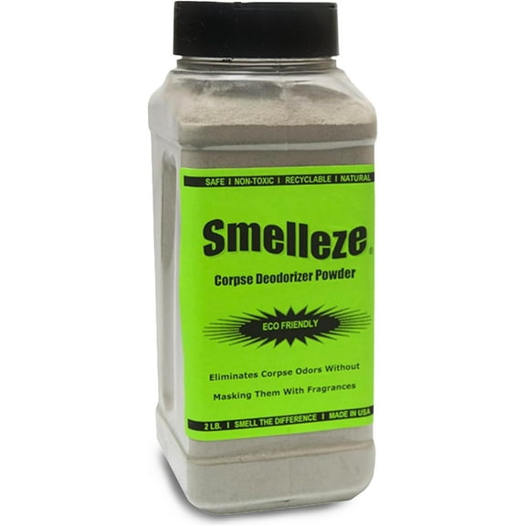 SMELLEZE Natural Corpse Odor Remover Deodorizer: 2 lb. Powder Removes Cadaver Odor
