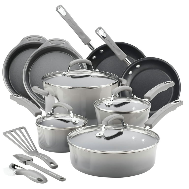 Rachael Ray 15-Piece Hard Enamel Non-Stick Cookware Set photo 1