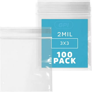 500 Pcs Small Plastic Bags 3 Sizes Zipper Bag Assortment 2.4 Mil