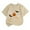 Beige, variant on Tiijoy Toddler Girls Halloween Graphic Tee Short Sleeve Crew Neck T Shirt Top, Sizes 4-5