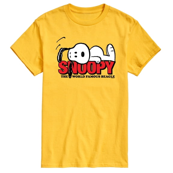 Peanuts - Snoopy Laying - Men's Short Sleeve Graphic T-Shirt
