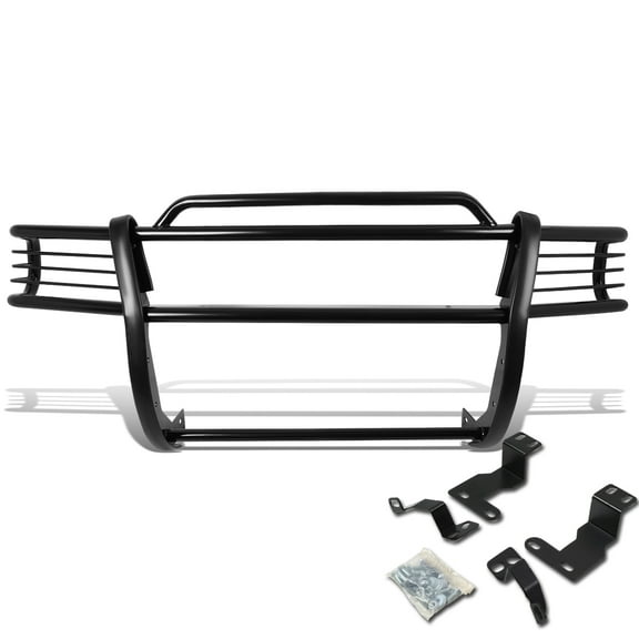 DNA Motoring GRILL-G-017-BK For 1998 to 2003 Dodge Dakota / Durango Front Bumper Protector Brush Grille Guard (Black) 99 00 01 02
