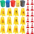 thumbnail image 1 of SHISUYAN 37 Pcs Jouet Éducatif Préscolaire Jouets de Circulation Mini Cônes de Circulation Modèles Jouets, 1 of 8