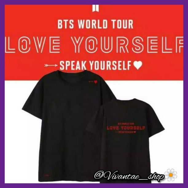 Camiseta Kaos "LOVE YOURSELF: SPEAK YOURSELF" BTS WORLD TOUR CONCERT